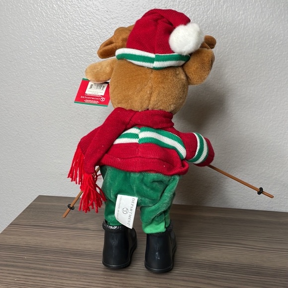 Department 56 Rockin Rollers Reindeer Skier 16" Plush - Picture 2 of 2